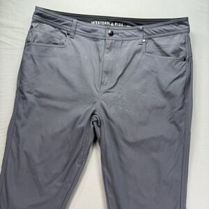 Western Rise Pants Mens 36x30 Gray Evolution Performance Techwear Hiking Tech